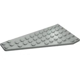 Wedge, Plate 7 x 12 Wing Right / Light Gray