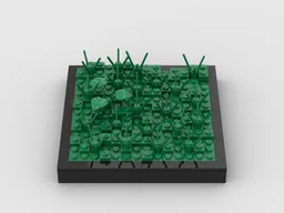 Small Grassy Minifig Display / Diorama