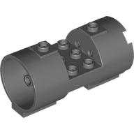 Lego Cylinder 3 x 6 x 2 2/3 Horizontal Solid Studs / Dark Bluish Gray