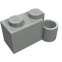 Hinge Brick 1 x 4 [Lower] / Light Gray