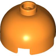 Lego Brick Round 2 x 2 Dome Top, Vented Stud / Orange