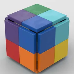Dice - 4x4- eight Colors-CUBE