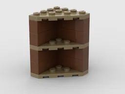 Corner bookshelf