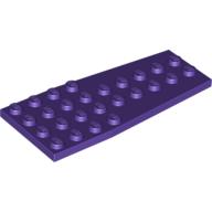 Lego Wedge Plate 4 x 9 without Stud Notches / Dark Purple