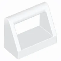 Tile Special 1 x 2 with Handle / White