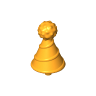 Lego Headwear Accessory Hat with Small Pin, Clown / Party with Pin / Bright Light Orange