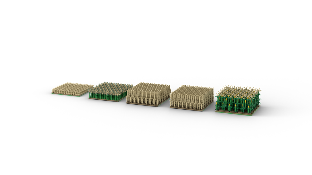 Lego Harvestable Crop Tiles
