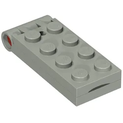 Hinge Plate 2 x 5 with Small Hole [Complete Assembly] / Light Gray