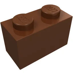 Brick 1 x 2 / Reddish Brown