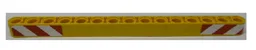 Technic, Liftarm Thick 1 x 15 with Red and White Danger Stripes Pattern (Stickers) - Set 42009