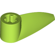 Lego Technic Tooth 1 x 3 with Axle Hole [Hollow Underside] / Lime