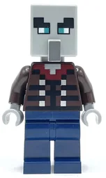 Illager, Vindicator, Dark Blue Legs, Wide Eyes