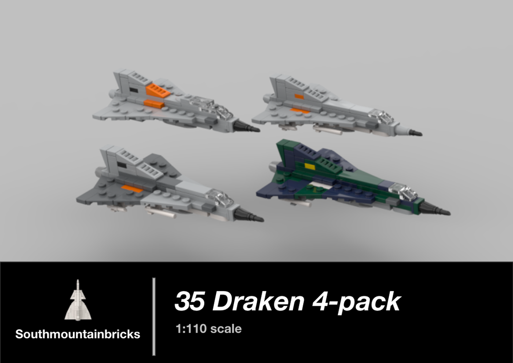 Lego 35 Draken 4-pack [1:110 scale]
