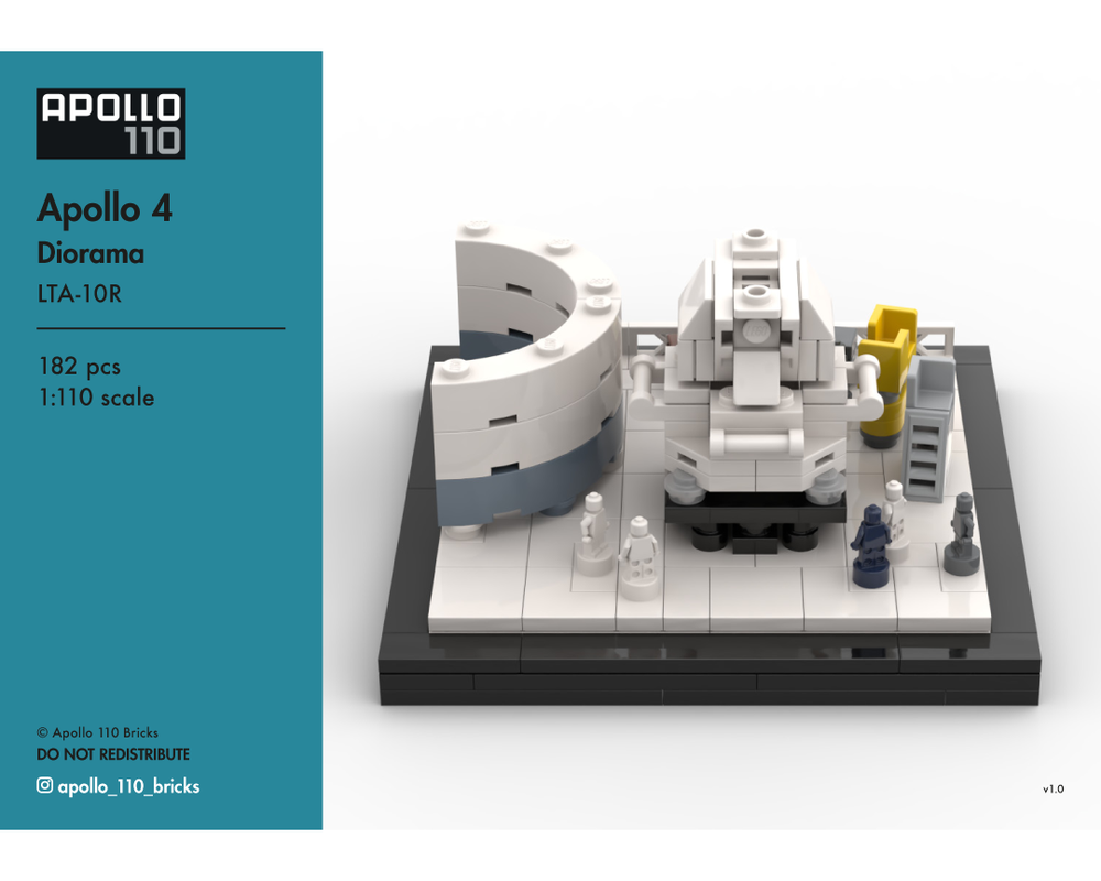 Lego Apollo 4 Diorama – LTA-10R [1:110 scale]