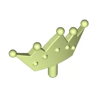 Headwear Accessory Crown / Tiara / Yellowish Green