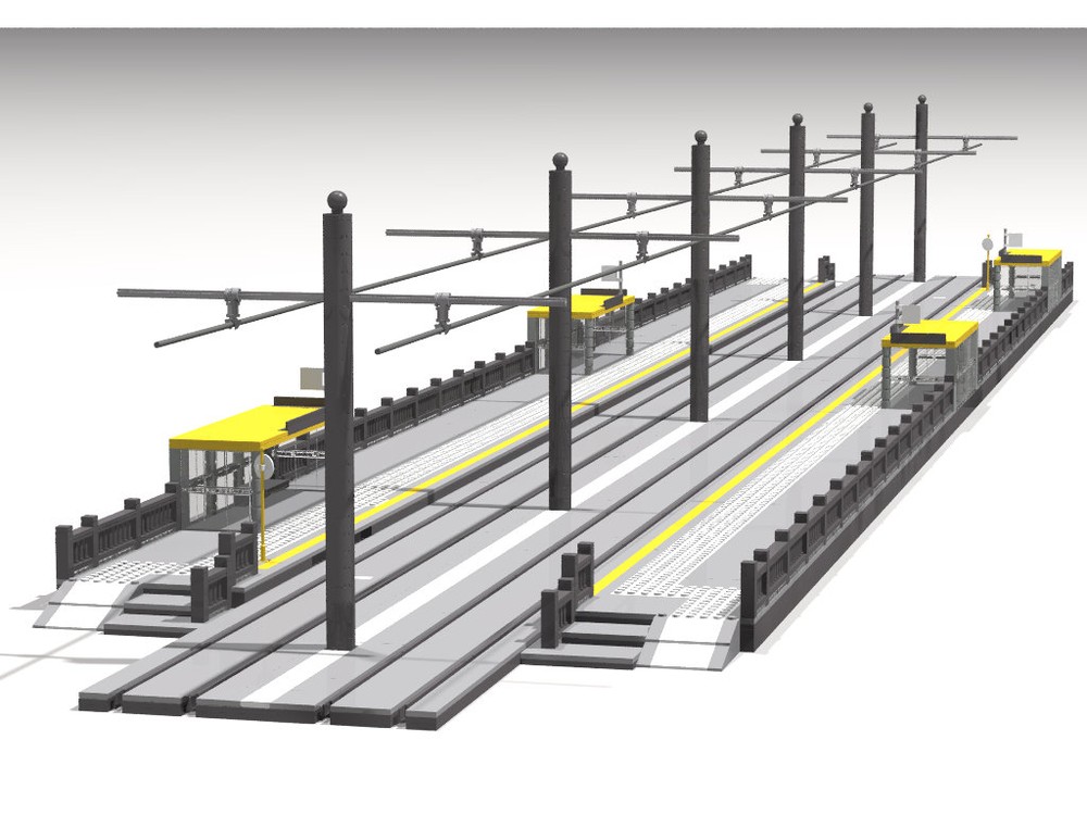 Lego tram station