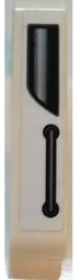 Technic, Liftarm, Modified Bent Thick L-Shape 3 x 5 with Black Window and Door Handle Pattern Model Right Side (Sticker) - Set 42167