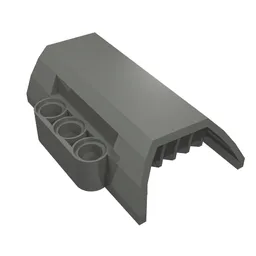 Technic Engine Block Half / Side Intake Panel / Dark Bluish Gray