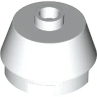 Brick Round 2 x 2 Truncated Cone / White
