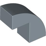 Lego Brick Curved 1 x 2 x 1 2/3 with 1 Cutout / Sand Blue