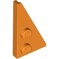Wedge Plate 2 x 4 27° Right / Orange