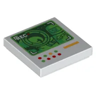 Tile 2 x 2 with Large Display Screen Showing Astronaut, Bionicle Cannon Print