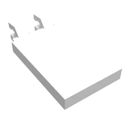 Tile Special 2 x 3 with 2 Clips [Angled Clips] / White