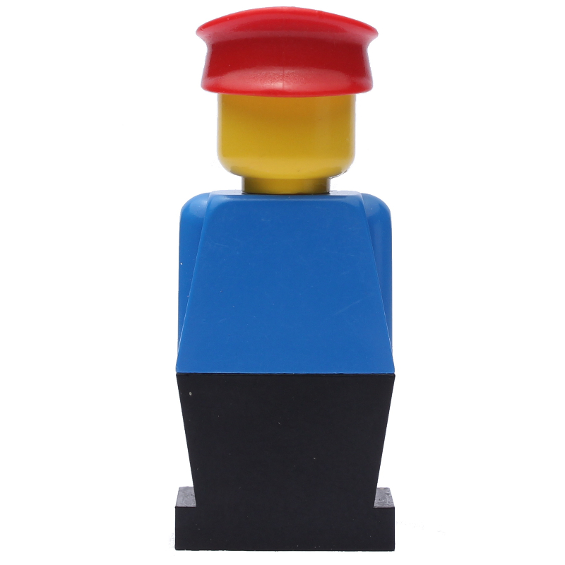 Lego LEGOLAND Blue Torso, Black Legs, Red Hat