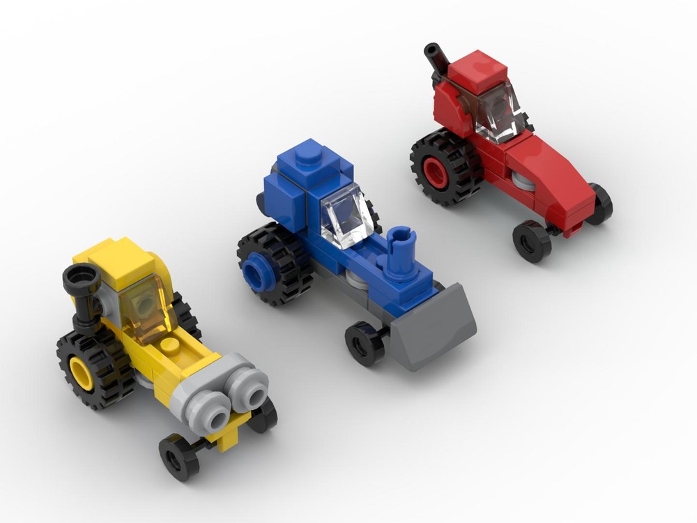Lego Micro tractors (3 versions)
