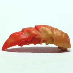 Large Figure Accessory, Rahkshi Kraata Stage 3 with Marbled Red Tail Pattern / Reddish Gold