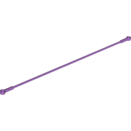 Lego Zipline, 22L with 2 Connectors - Flexible / Medium Lavender