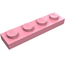 Plate 1 x 4 / Pink
