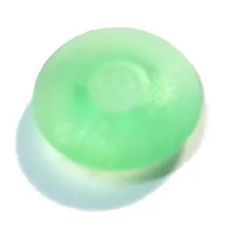Clikits Icon, Round 2 x 2 Small Thin with Pin / Trans-Light Green