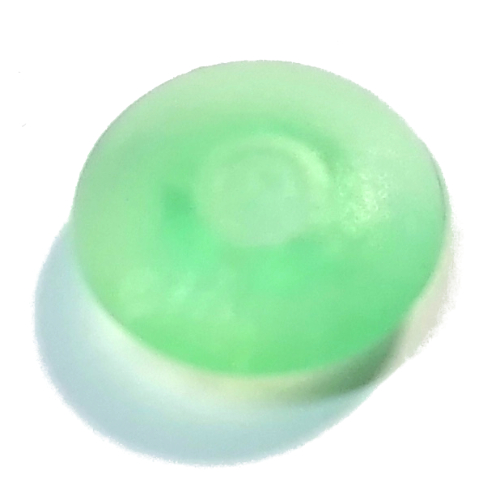 Lego Clikits Icon, Round 2 x 2 Small Thin with Pin / Trans-Light Green