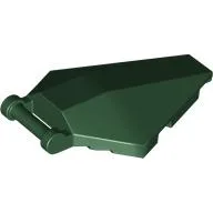 Windscreen 6 x 4 x 1 Hexagonal with Handle / Dark Green