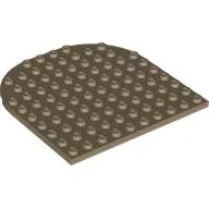 Plate 10 x 10 with Rounded End / Dark Tan