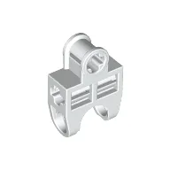 Technic Axle Connector 2 x 3 with Ball Socket, Open Sides / White
