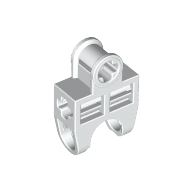 Lego Technic Axle Connector 2 x 3 with Ball Socket, Open Sides / White