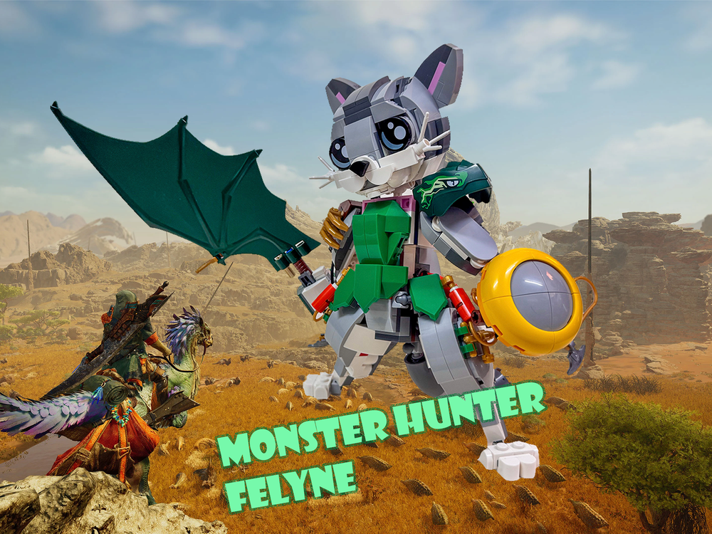 Lego Dragon Slayer Cat / Monster Hunter (31163+71829)
