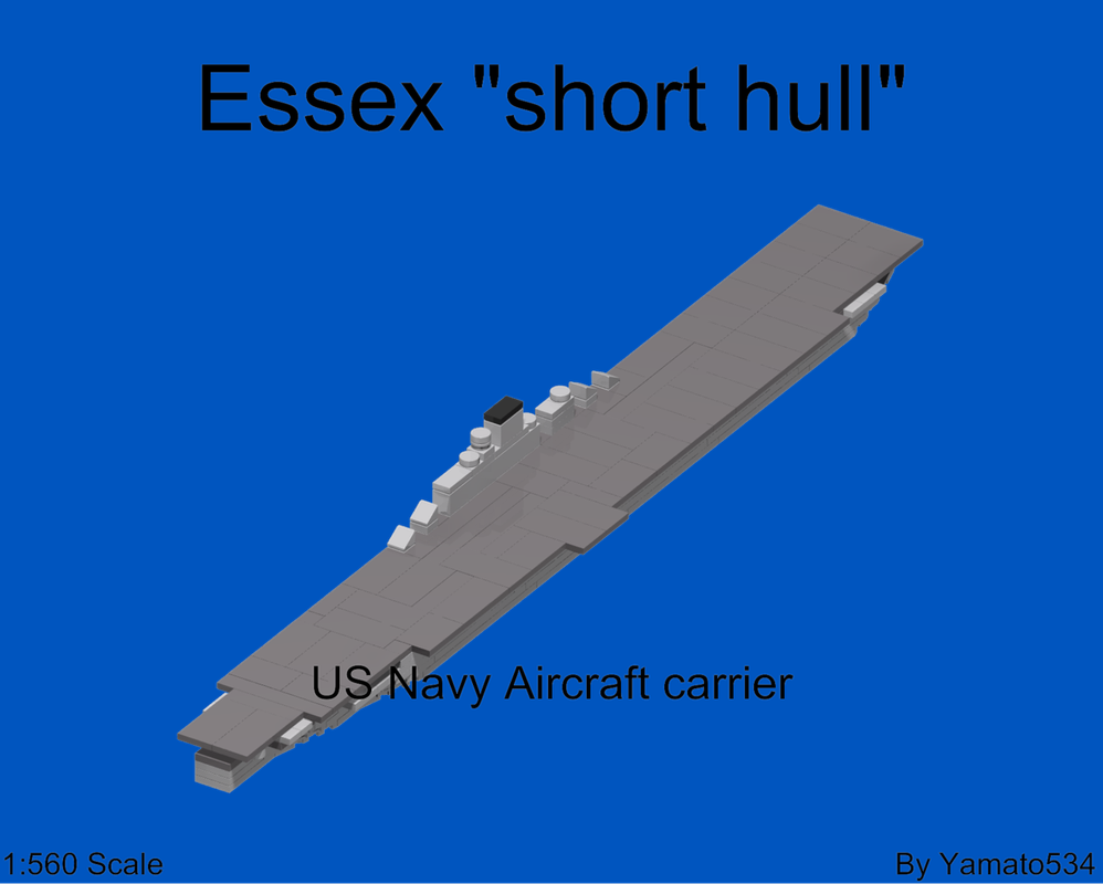 Lego 1:560 Scale Essex class "short-Hull"