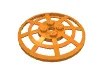 Dish 6 x 6 Inverted, Radar / Webbed [Anti-studs at 90°] / Orange