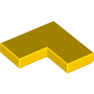 Lego Tile 2 x 2 Corner / Yellow