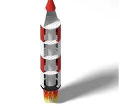 Simple rocket with stand