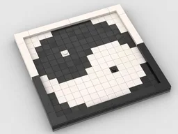 Yin Yang Fish Board - compatible for BLOKUS -without pieces-16x16