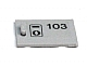 Lego Container, Cupboard 2 x 3 x 2 Door with '103' and Keyhole Pattern (Sticker) - Set 6597