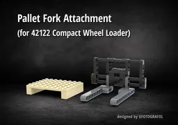 Pallet fork attachment (for 42122 Compact Wheel Loader)