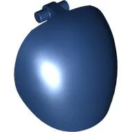 Large Figure Shoulder Cover, Armor, Round, Smooth with Bar / Dark Blue
