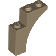 Lego Brick Arch 1 x 3 x 3 [Gothic] / Dark Tan
