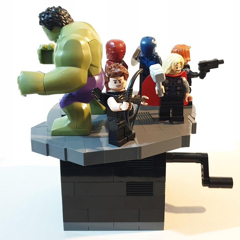 Lego Hero Turntable Display