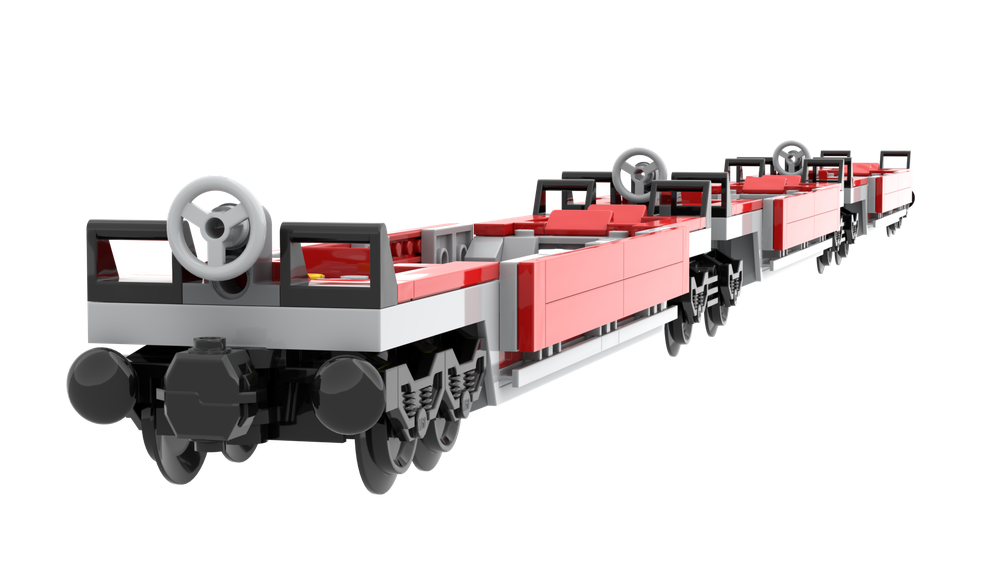 Lego Intermodal Triple Container Flatcar